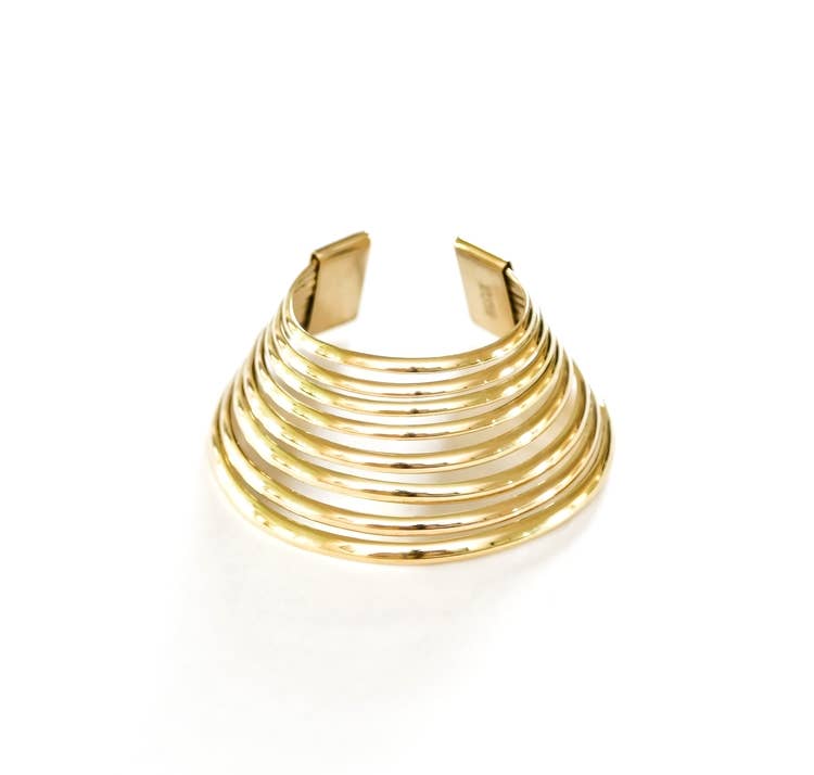 Brass Cleo Cuff bracelet