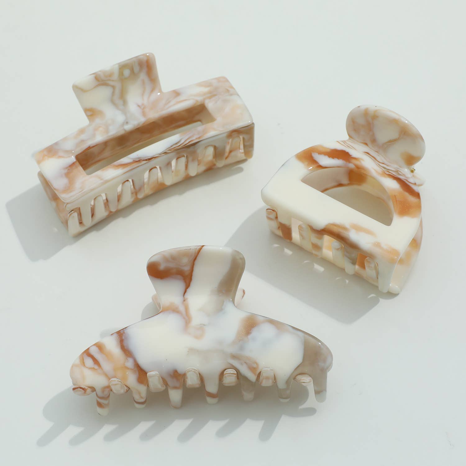 Calacatta Gold S/M | Assorted Small/Medium Claw Clips