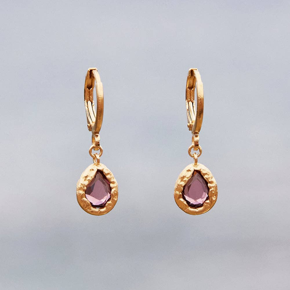 Lysia Rosewood Earrings | Jewelry Gold Gift Waterproof