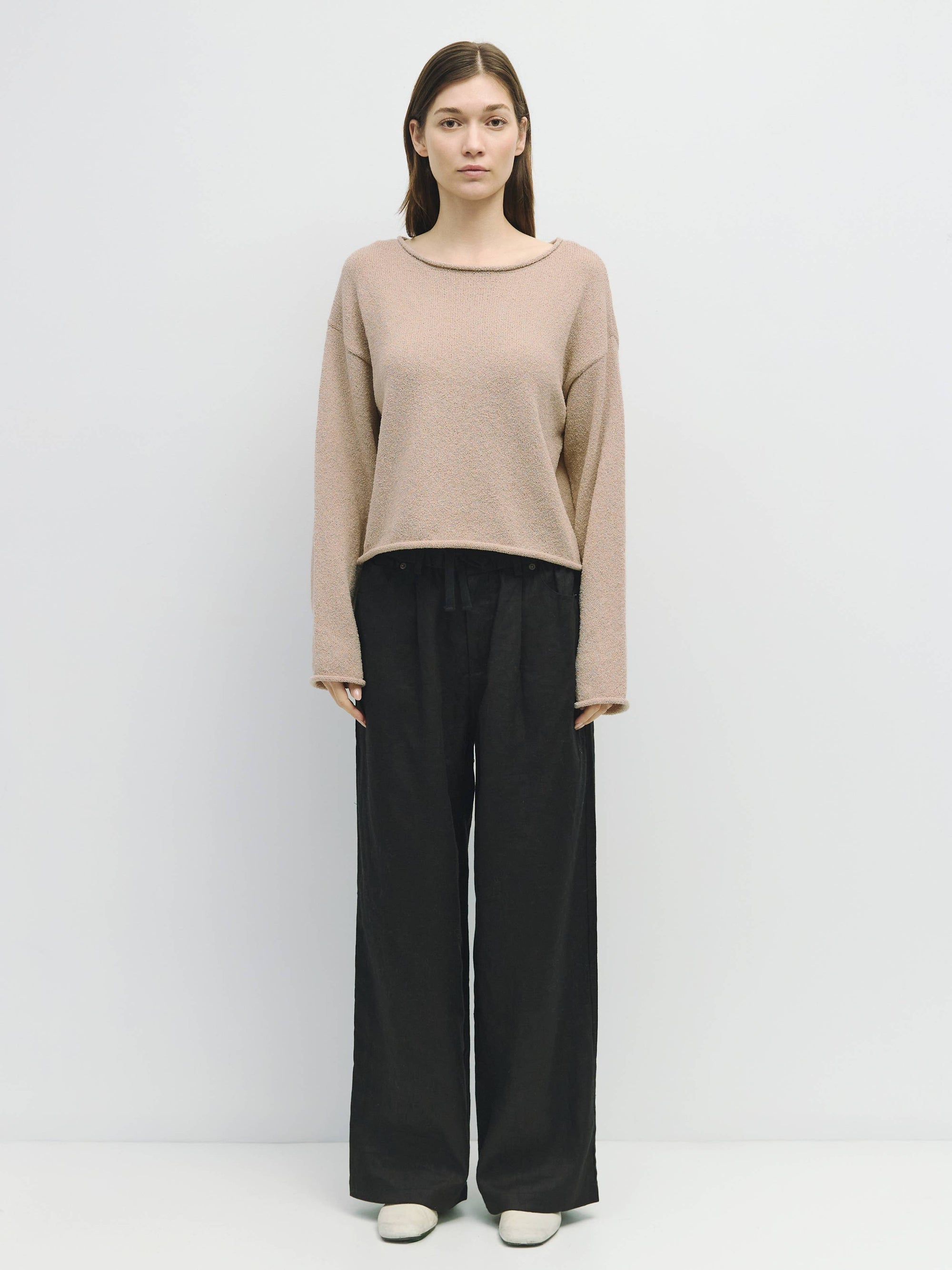 The Ashwin Sweater | Raw Hem Knit Sweater