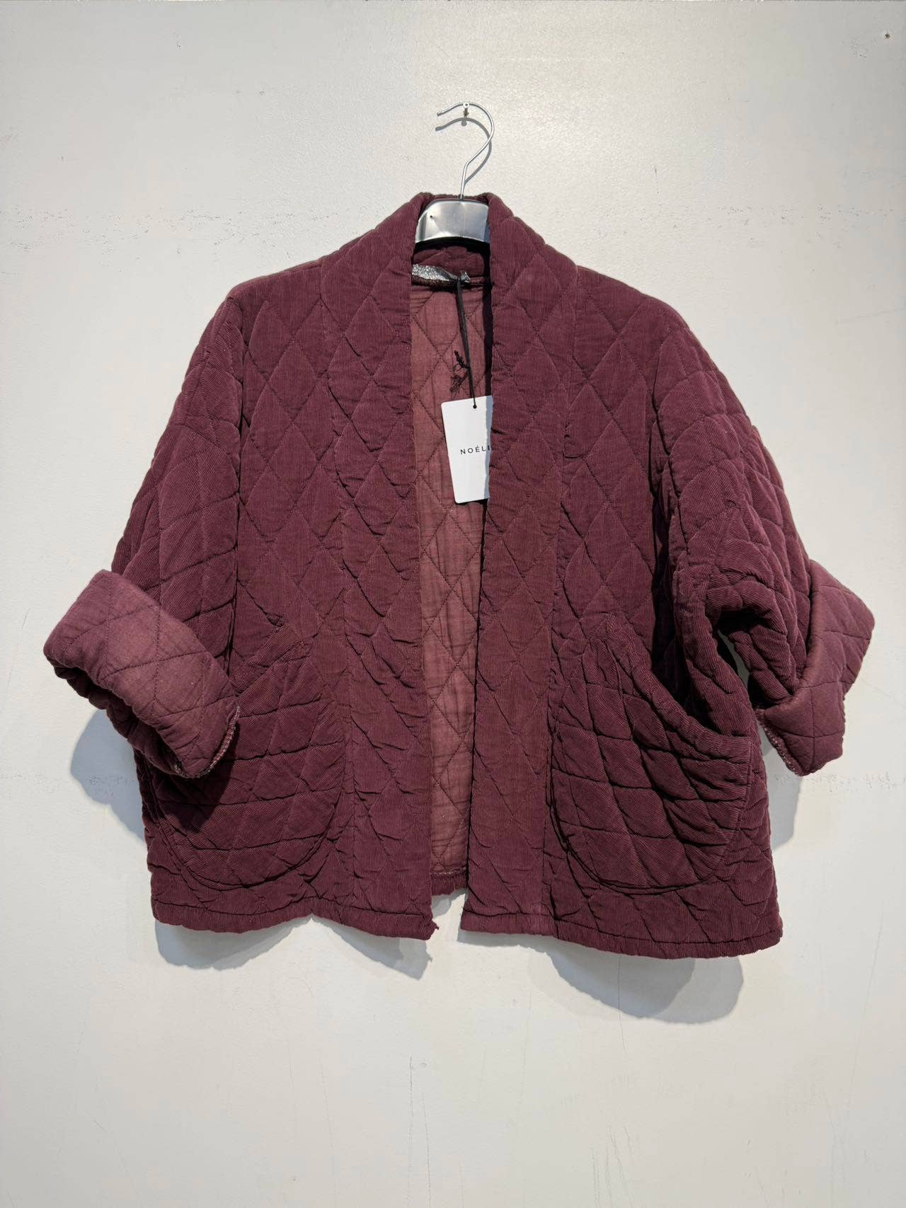velvet quilted jacket