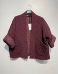velvet quilted jacket