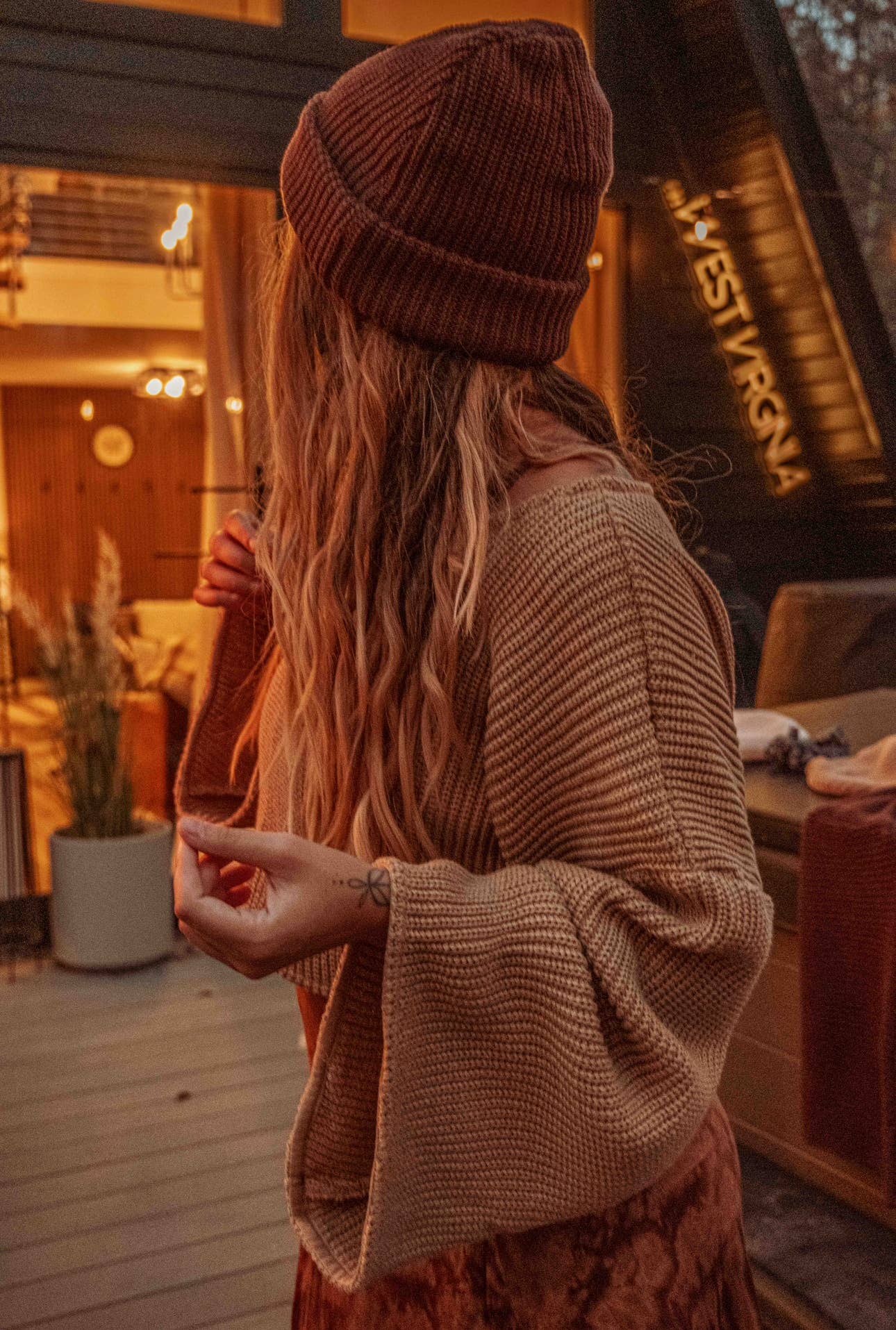 Bell Sleeve Boho Crop Sweater
