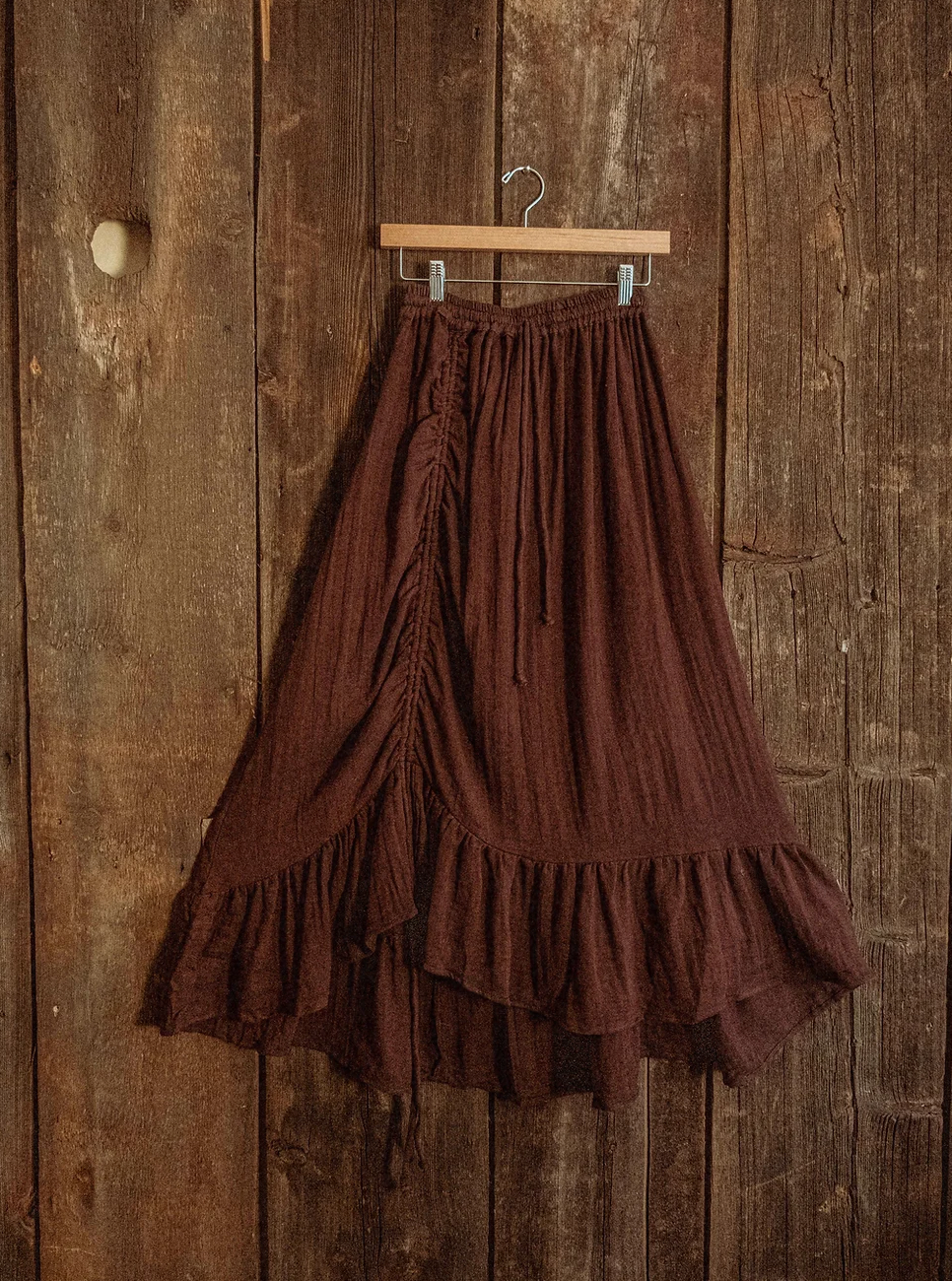 Cinch Ruffle Skirt