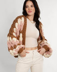 Chunky Knit Cardigan Cropped