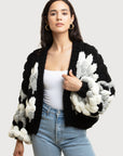 Chunky Knit Cardigan Cropped