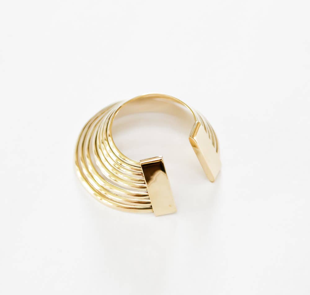 Brass Cleo Cuff bracelet