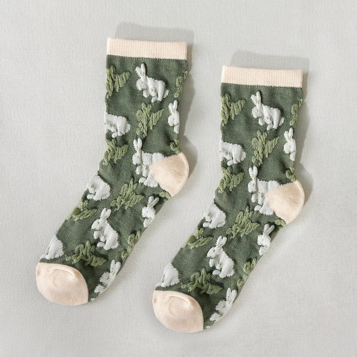 Rufia - Retro Embossed Women's Socks