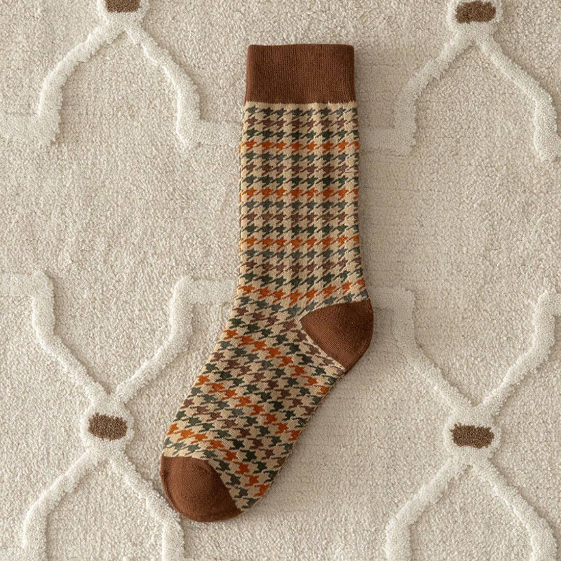 Rufia - Vintage Pattern Women's Socks for Fall & Winter