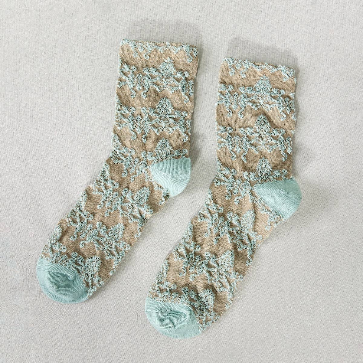 Rufia - Retro Embossed Women's Socks