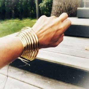 Brass Cleo Cuff bracelet