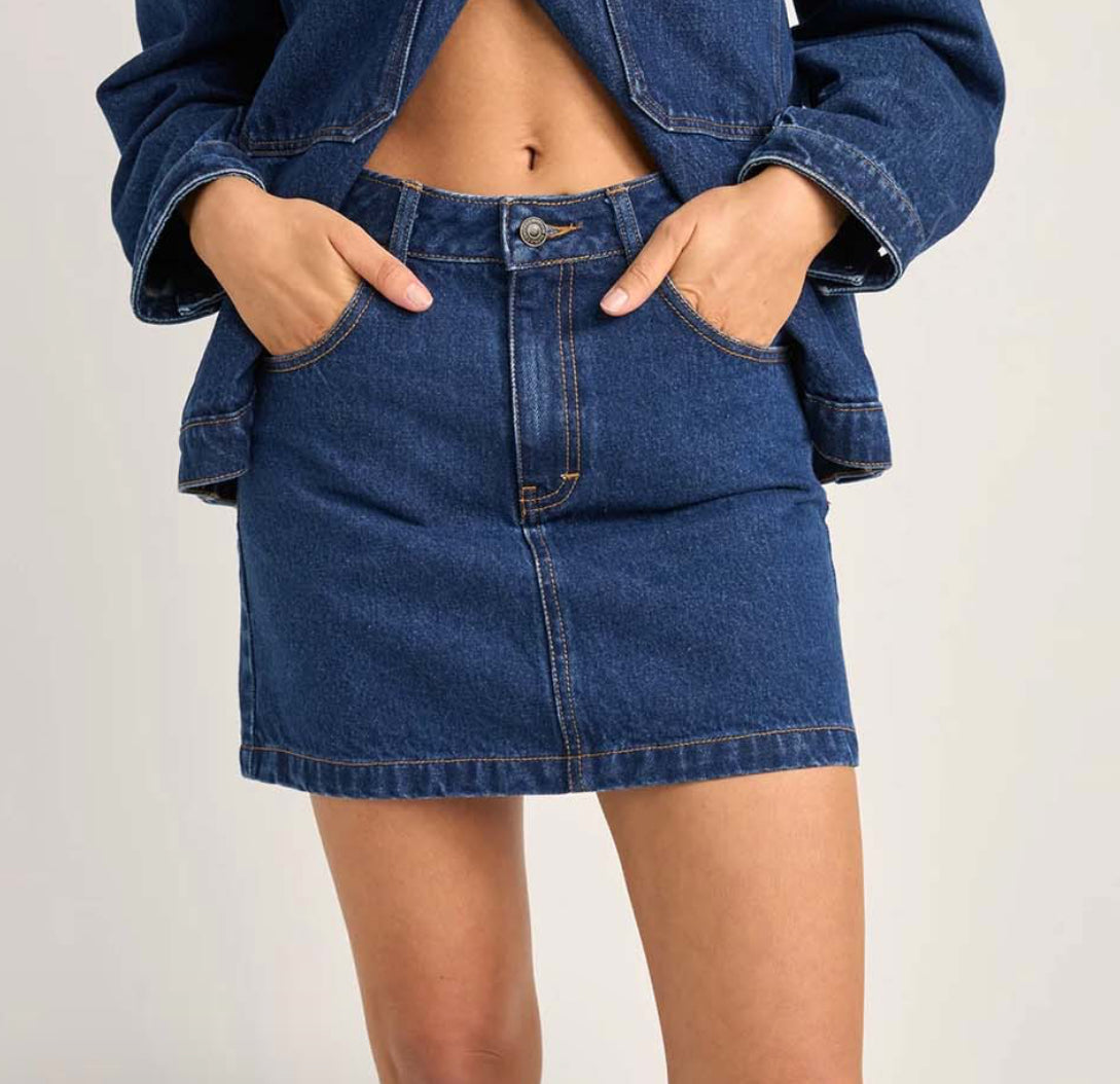 Denim demi skirt