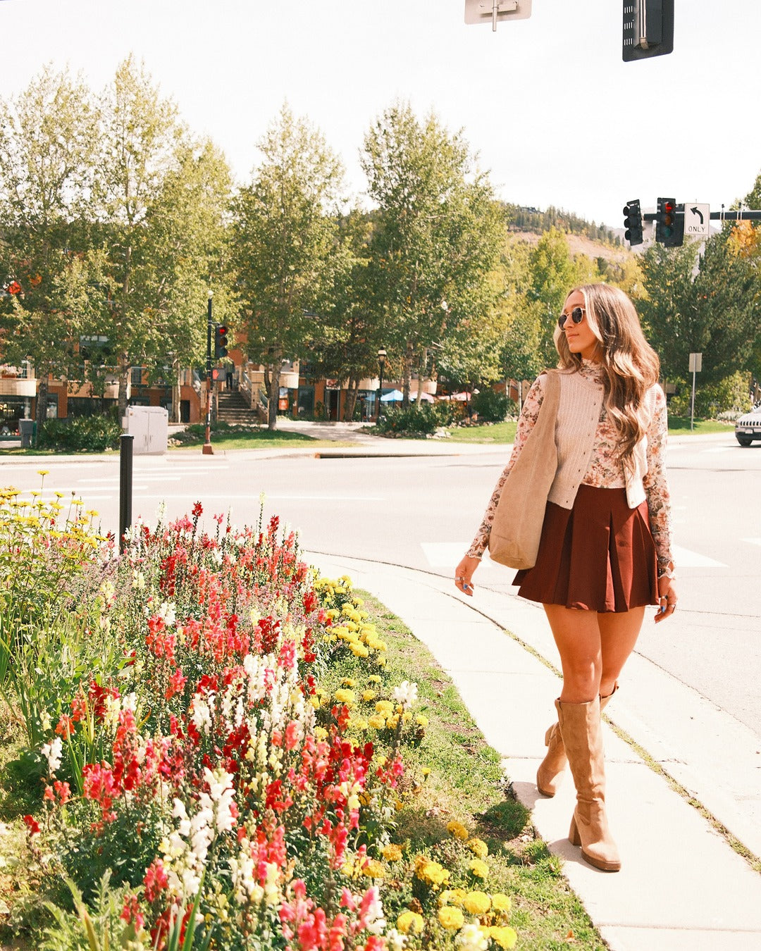 PLEATED MINI SKIRT