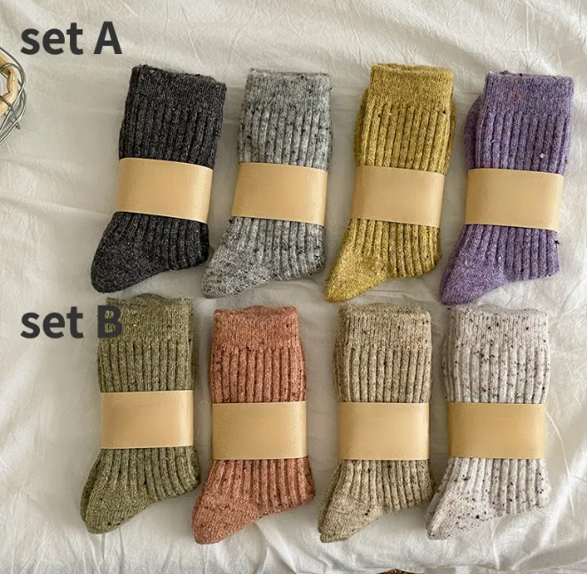 4 pack Warm Wool-Blend Socks
