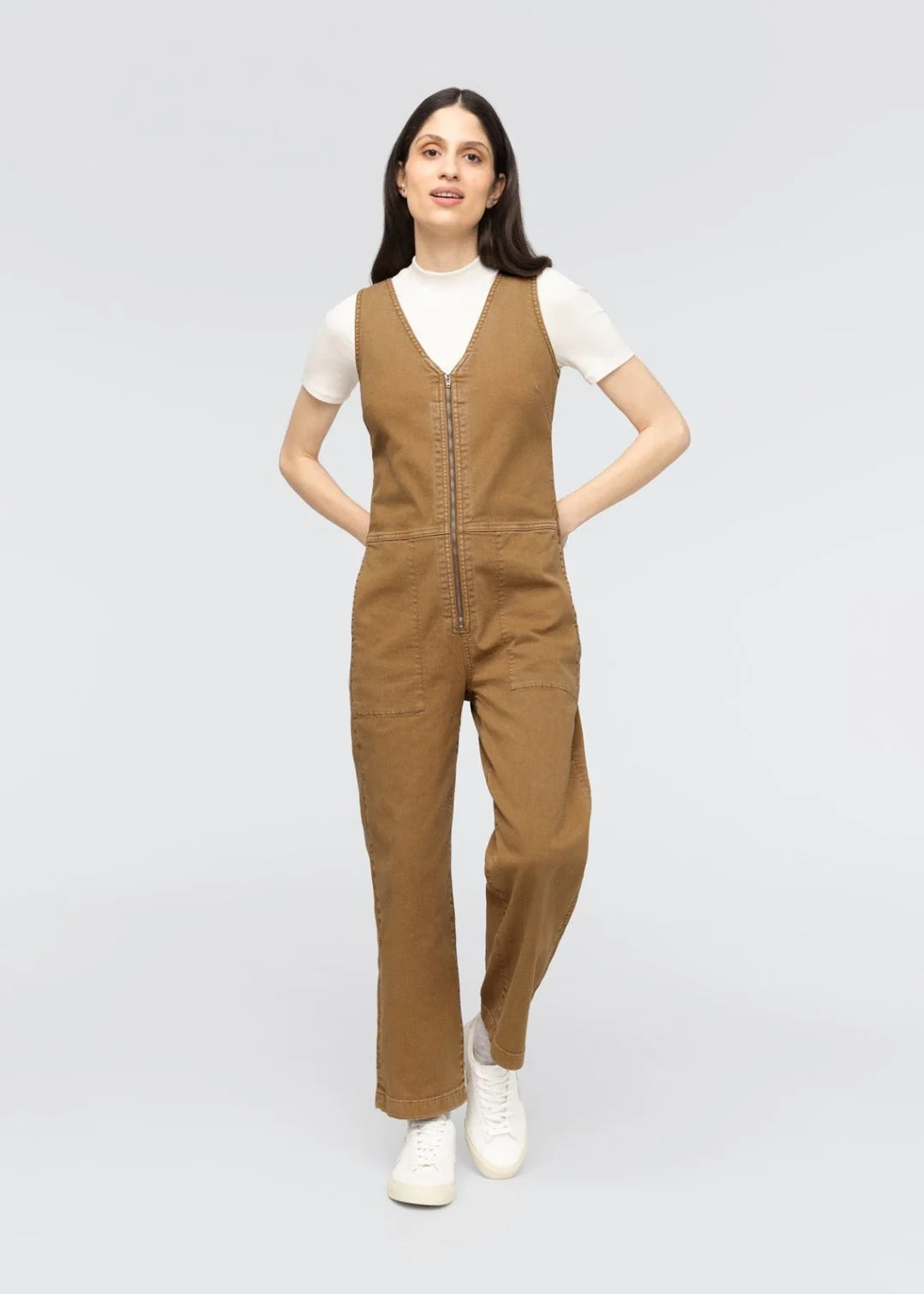 Duer LuxTwill Jumpsuit - Camel