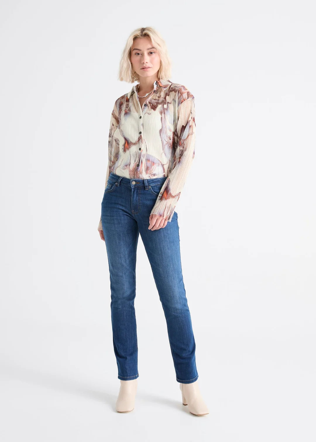 Duer Midweight Performance Denim High Rise Straight