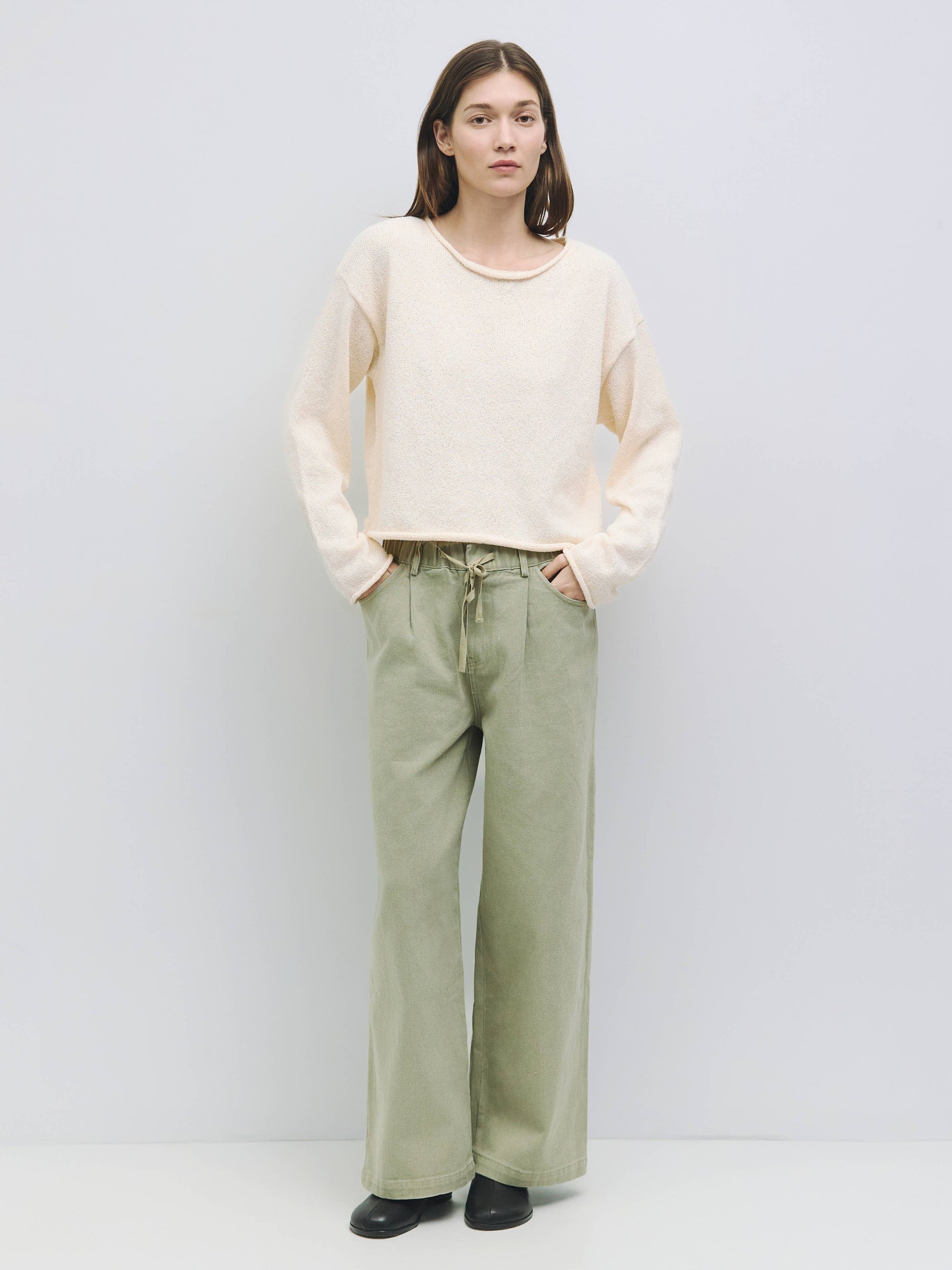 The Ashwin Sweater | Raw Hem Knit Sweater