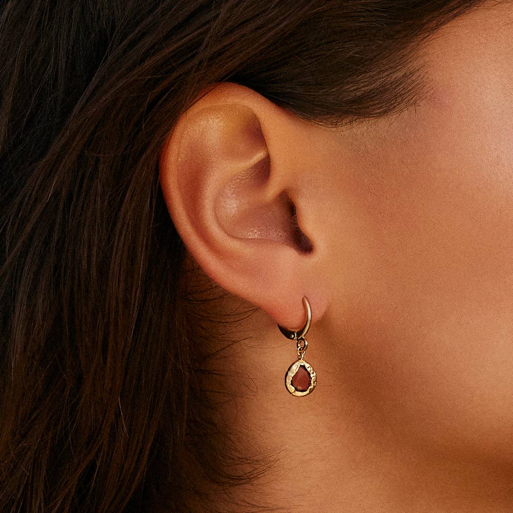 Lysia Rosewood Earrings | Jewelry Gold Gift Waterproof
