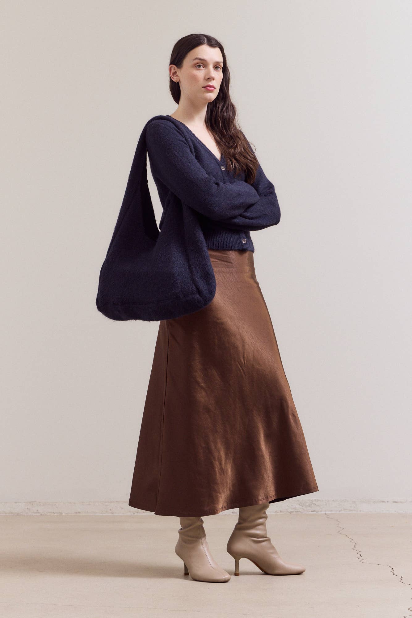 KNITTED SHOULDER BAG
