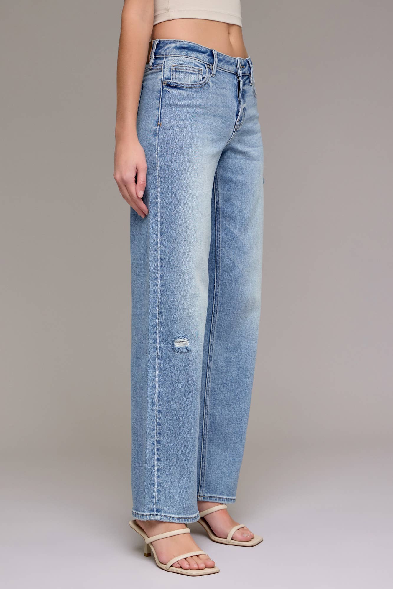 Medium Light 33" Inseam Mid-Rise Stretch Dad Jean