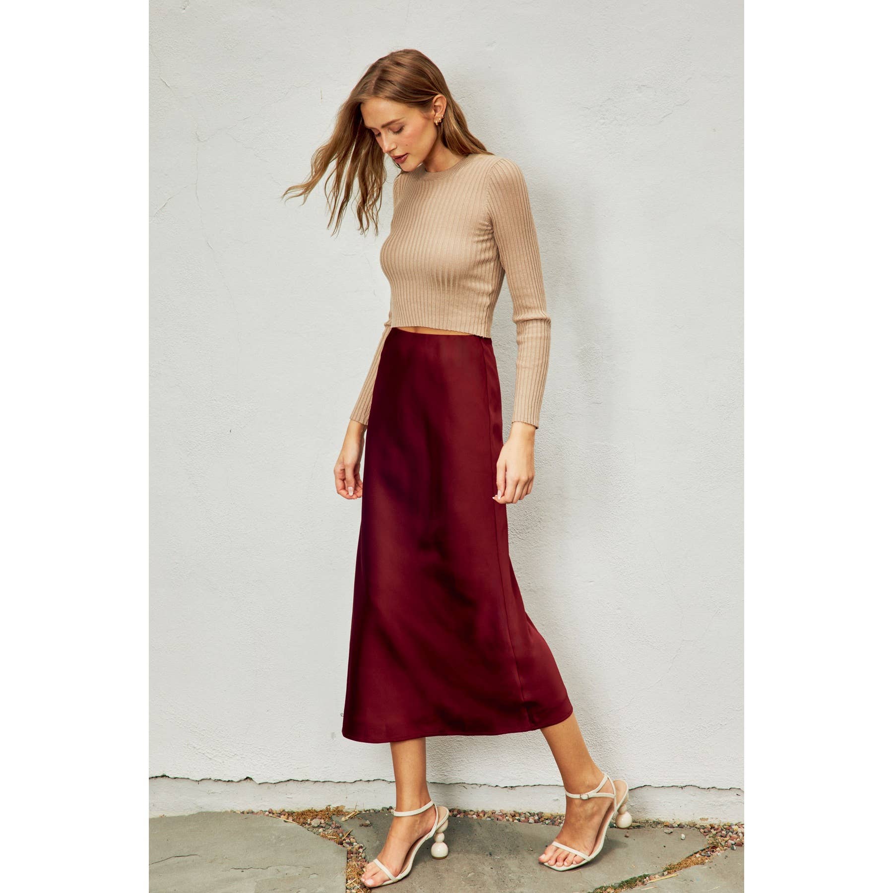 Satin Maxi Skirt