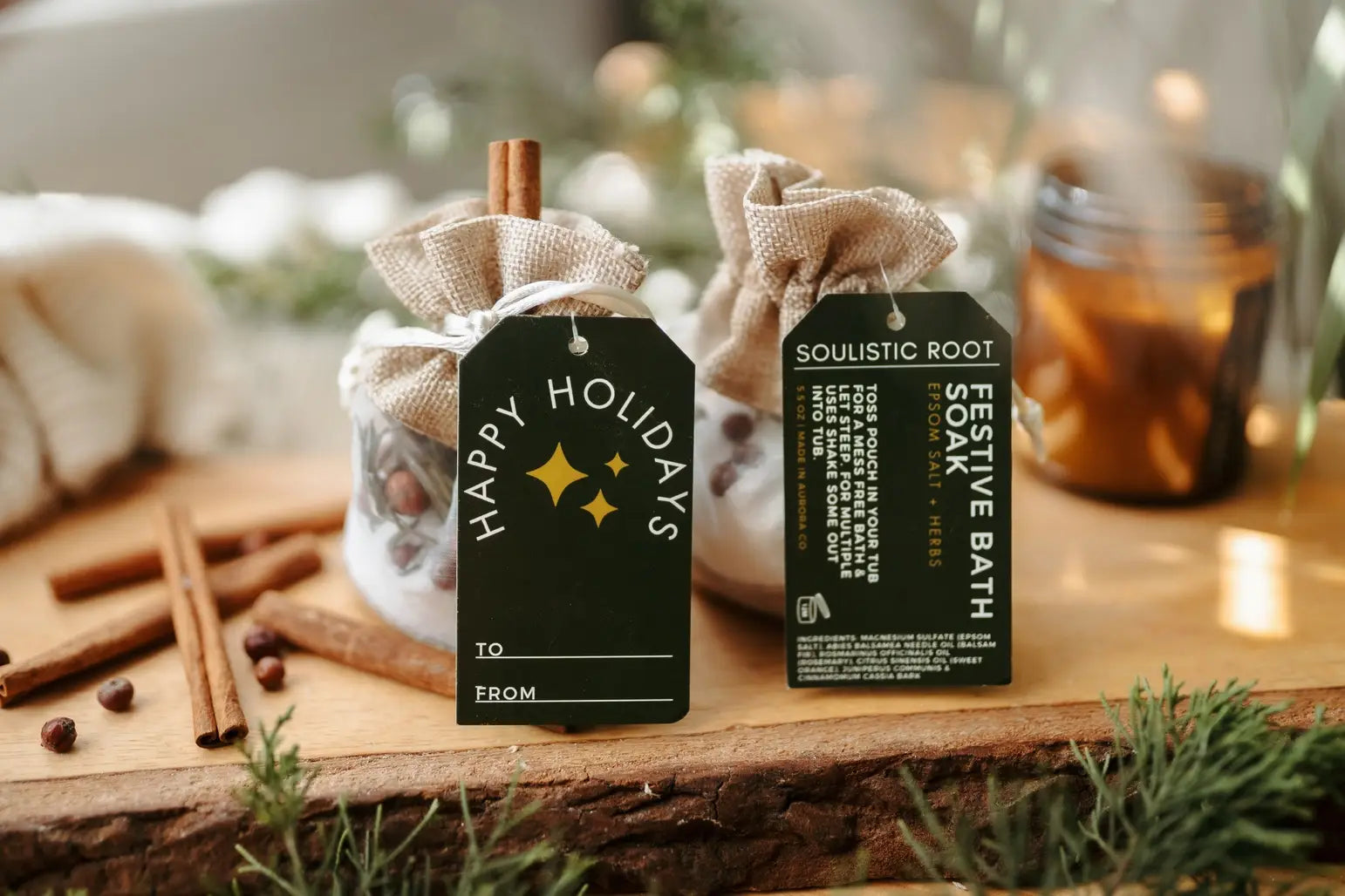 Festive Bath Soaks -Stocking Stuffers &amp; Christmas Ornaments