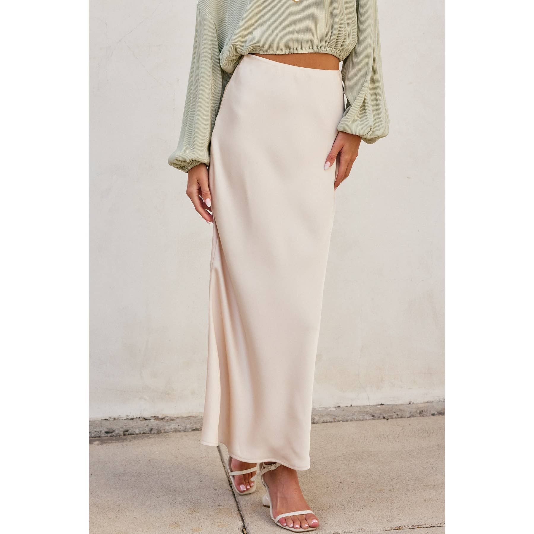 Satin Maxi Skirt