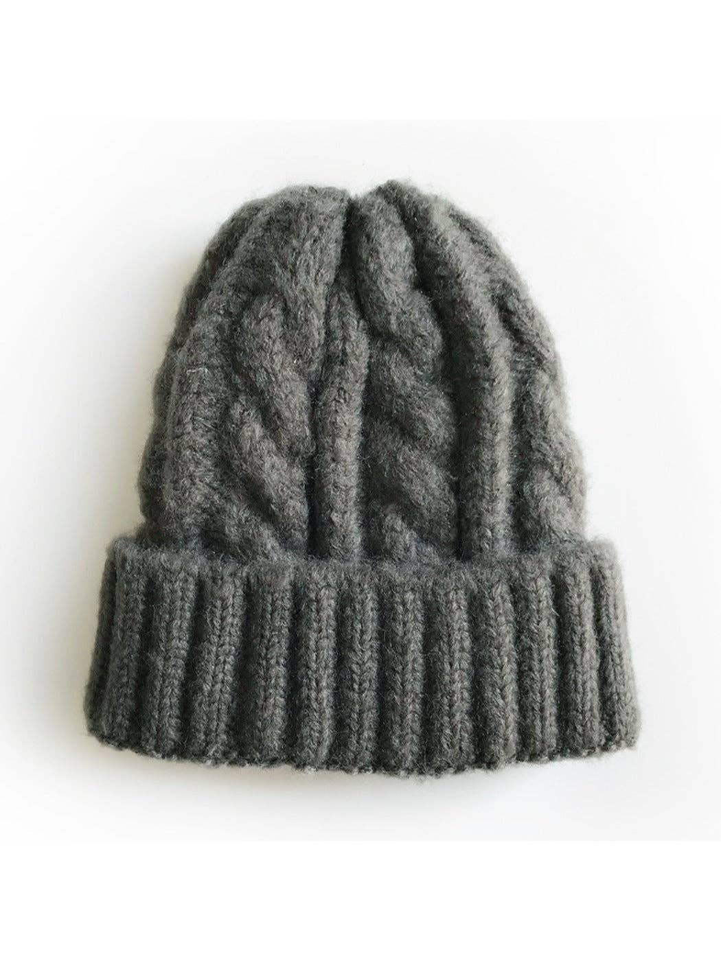 Classic Cable Knitted Beanie unisex