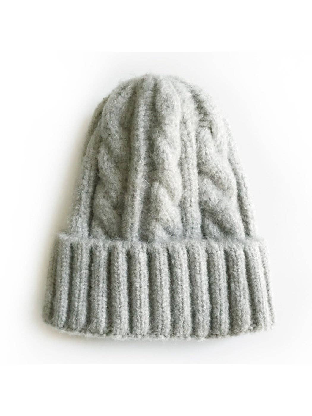 Classic Cable Knitted Beanie unisex