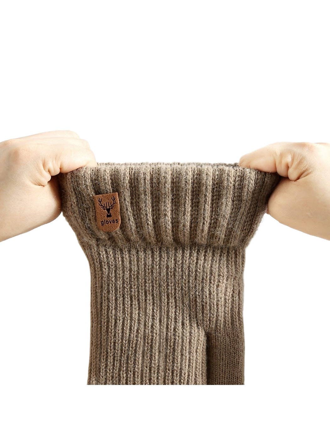 Double-Layer Knitted Mittens