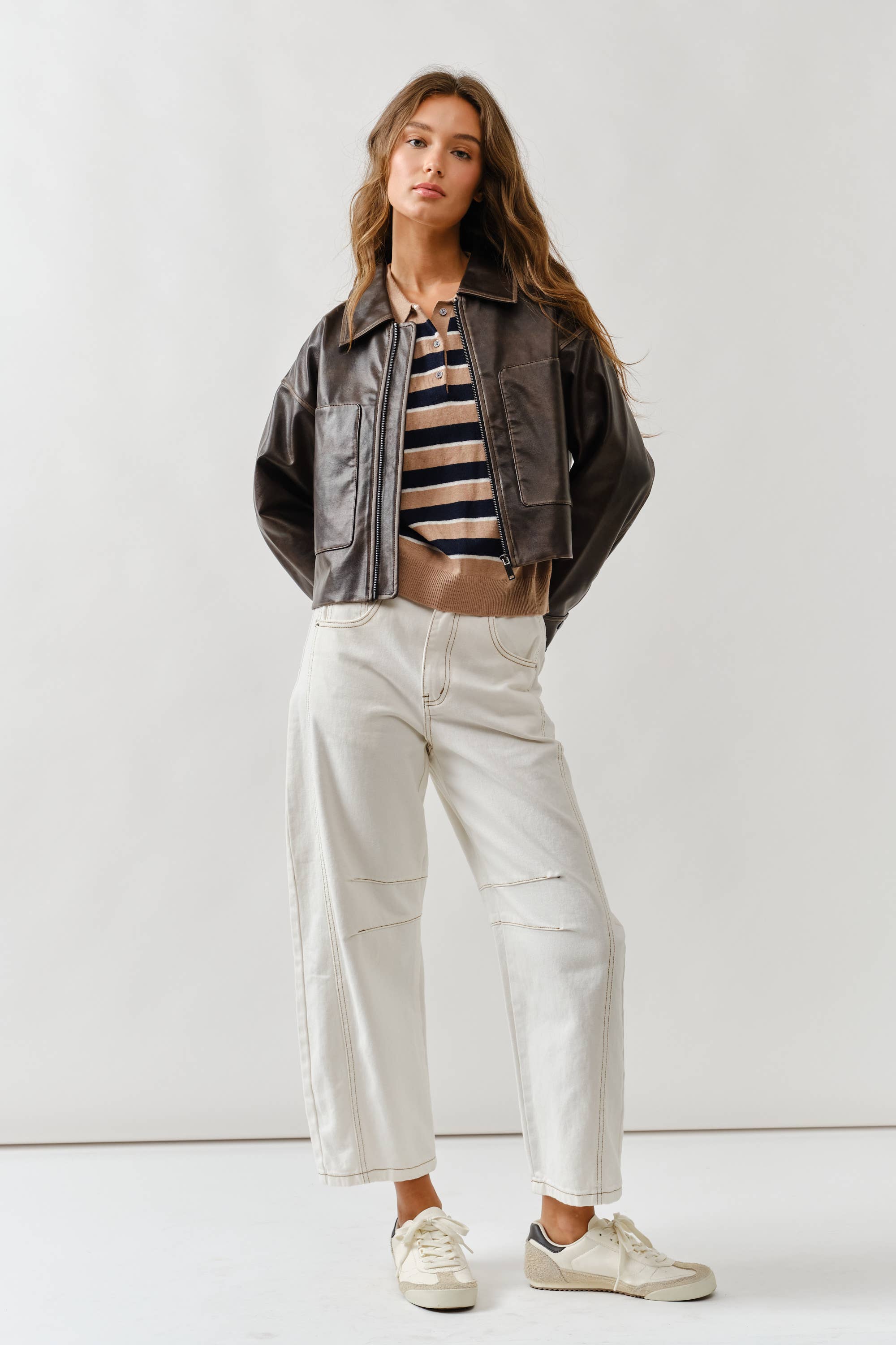 VINTAGE WASHED LEATHER JACKET