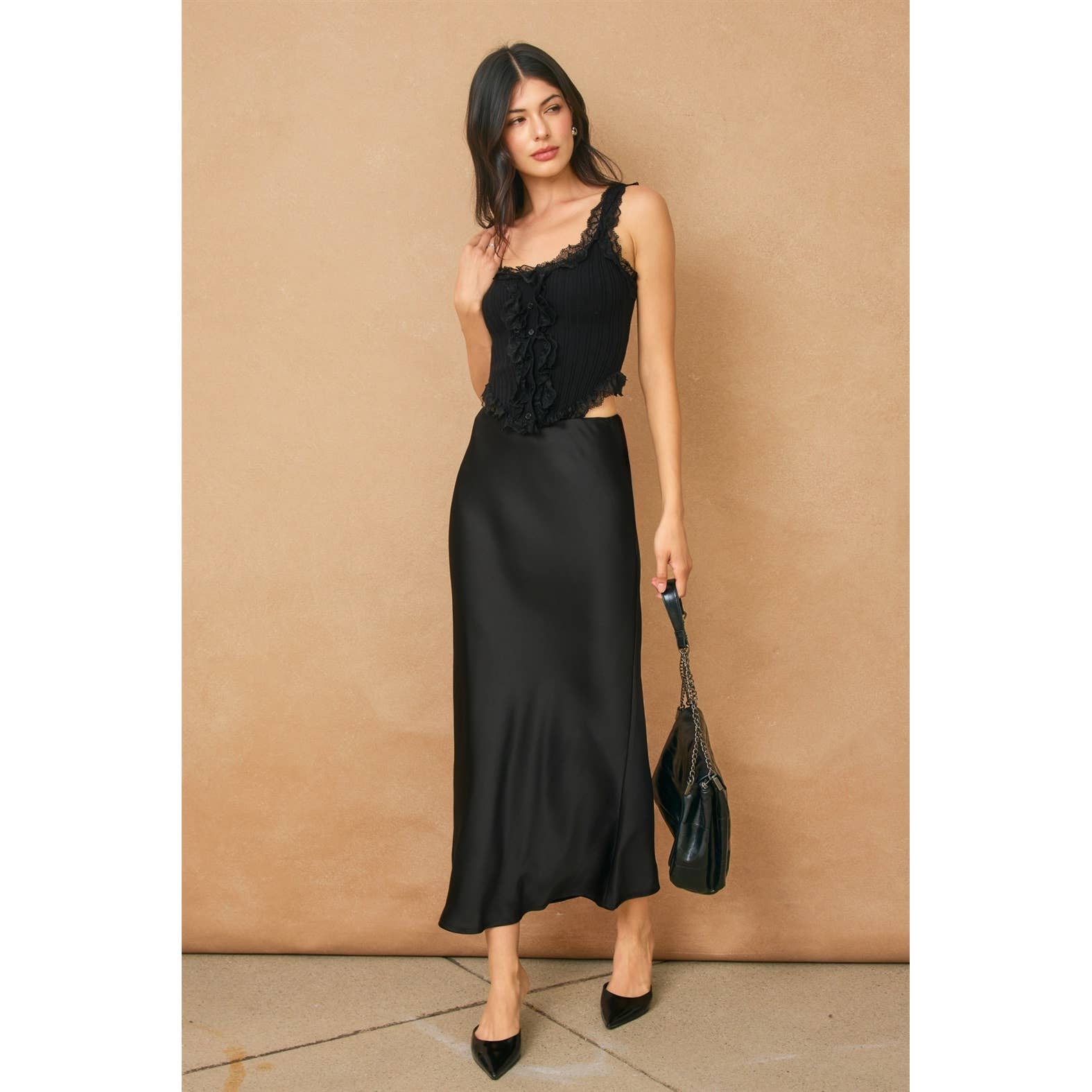 Satin Maxi Skirt