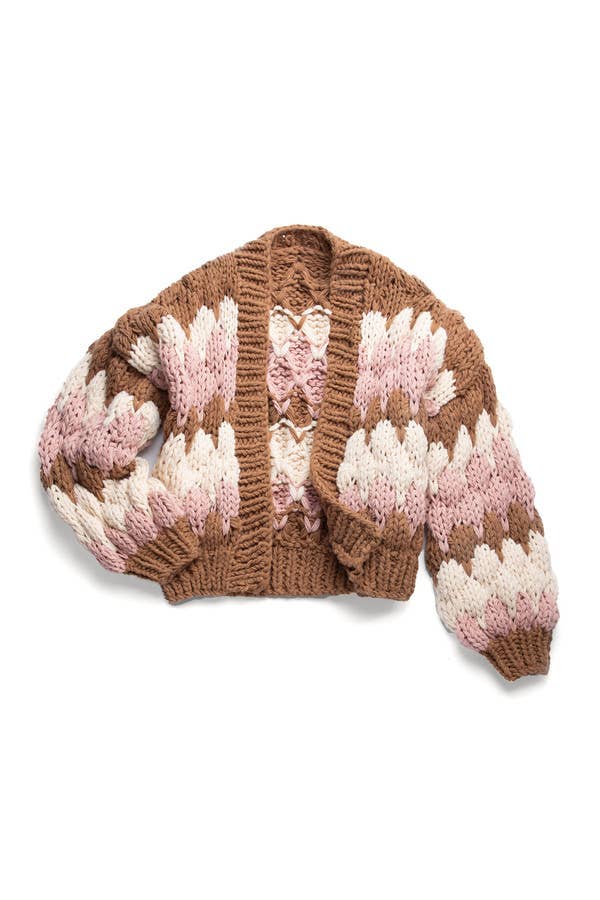 Chunky Knit Cardigan Cropped