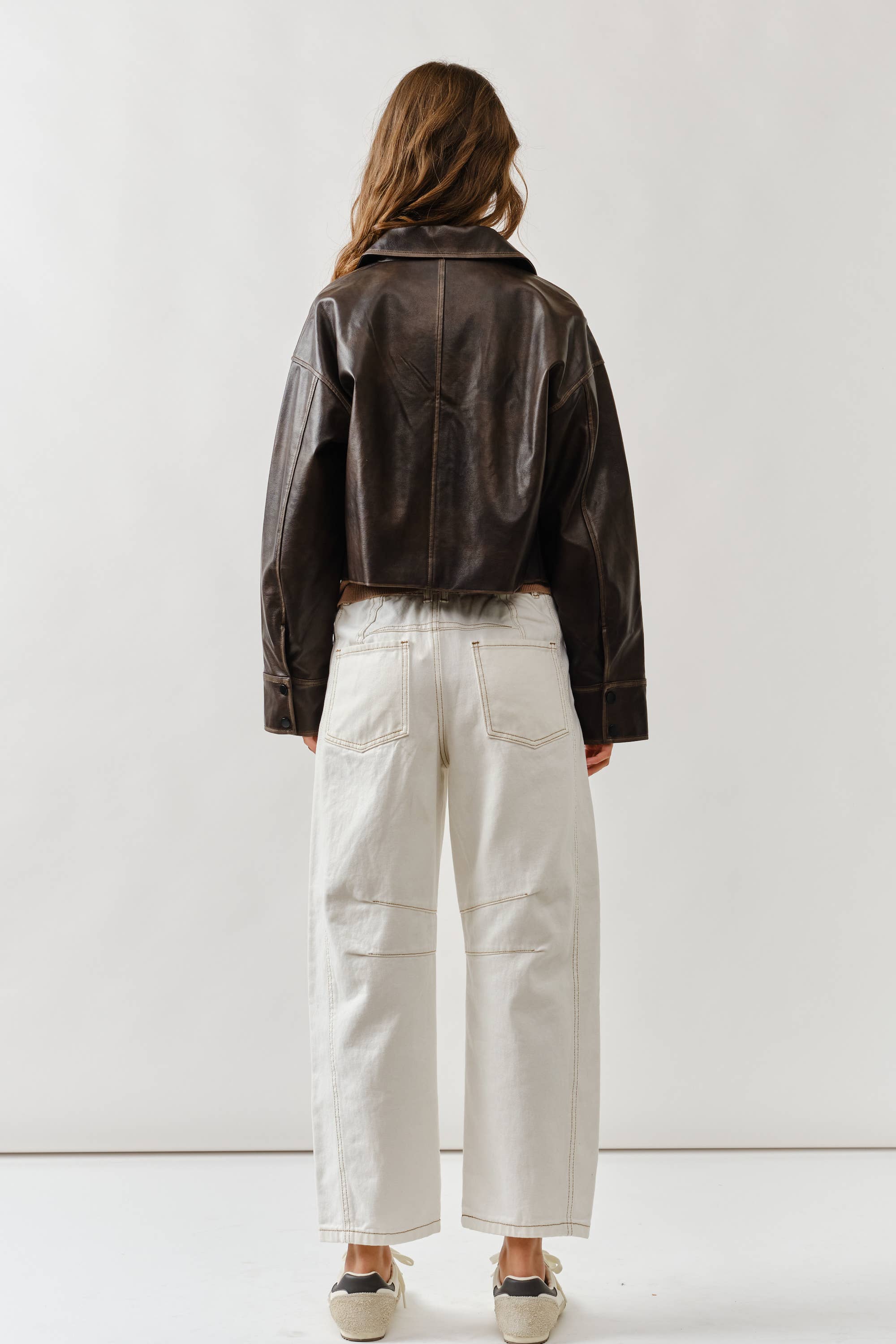 VINTAGE WASHED LEATHER JACKET