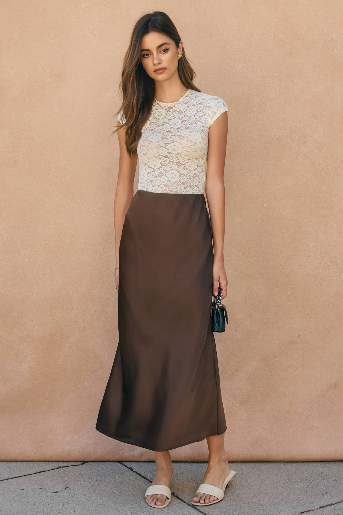 Satin Maxi Skirt