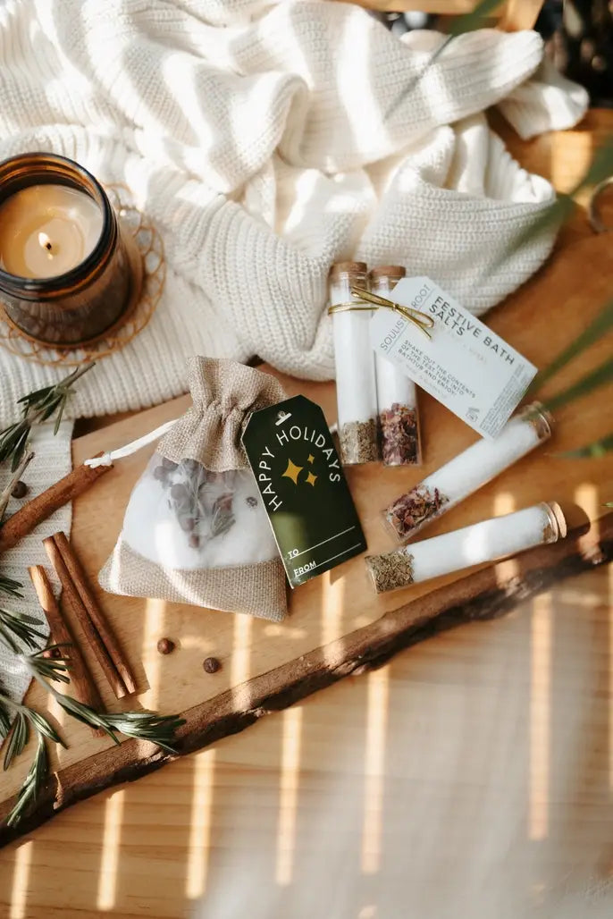 Festive Bath Soaks -Stocking Stuffers &amp; Christmas Ornaments
