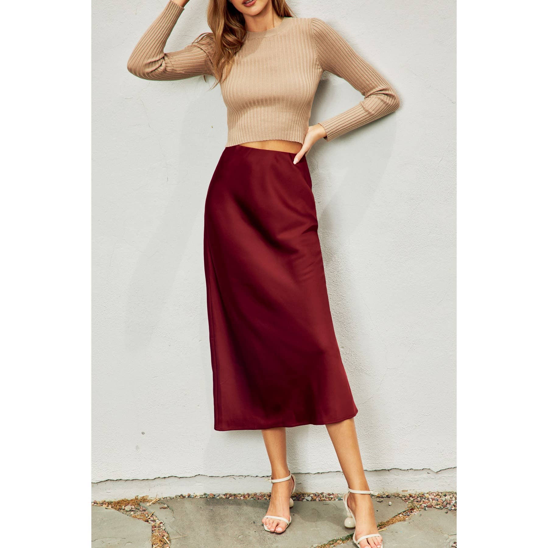 Satin Maxi Skirt