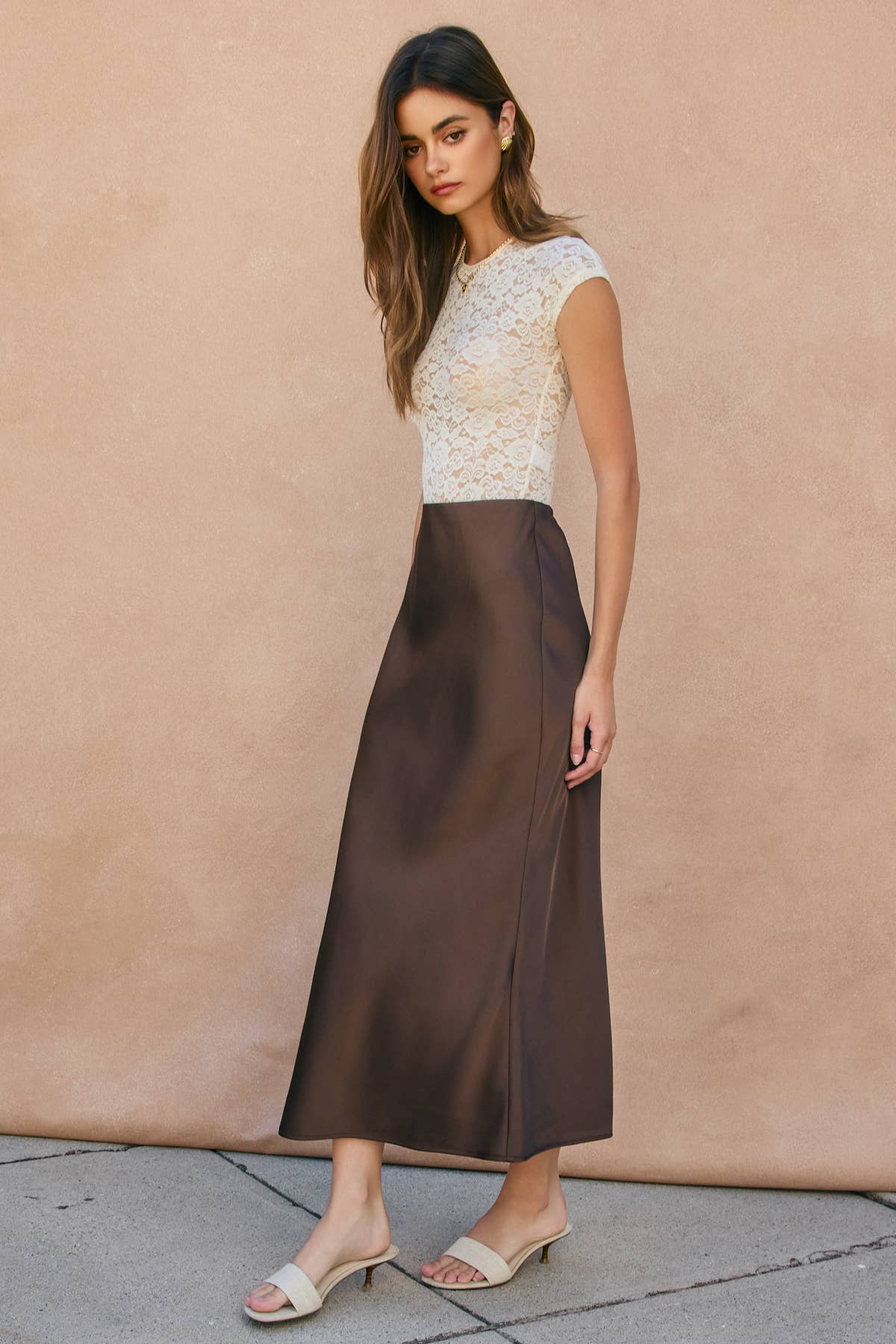 Satin Maxi Skirt