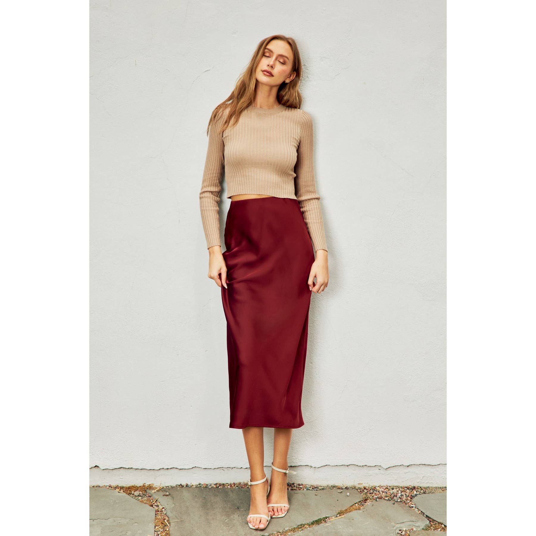 Satin Maxi Skirt