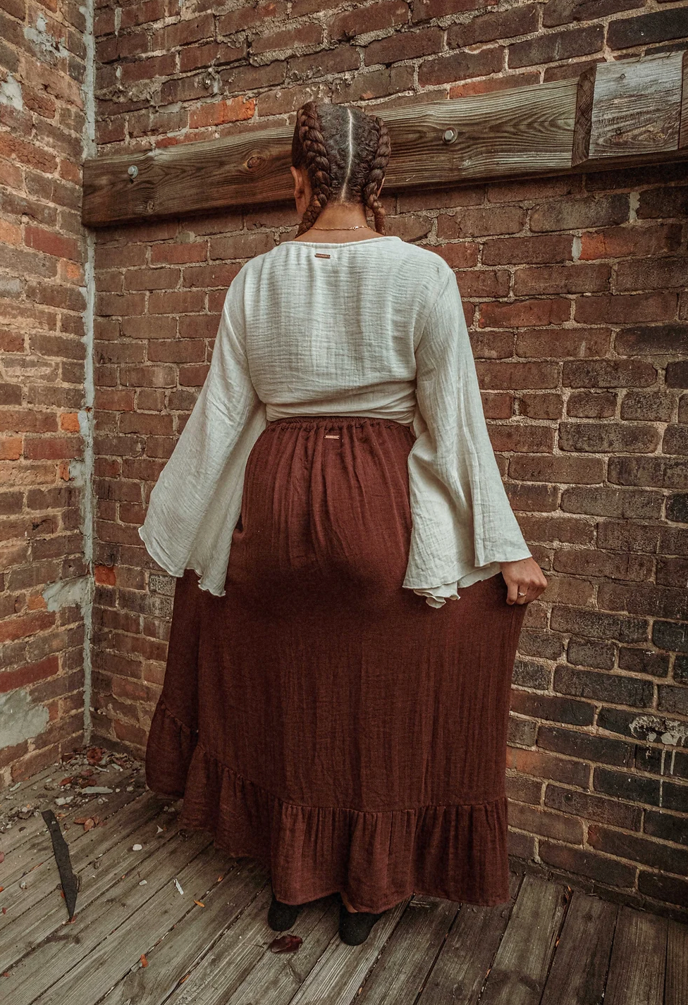 Cinch Ruffle Skirt 