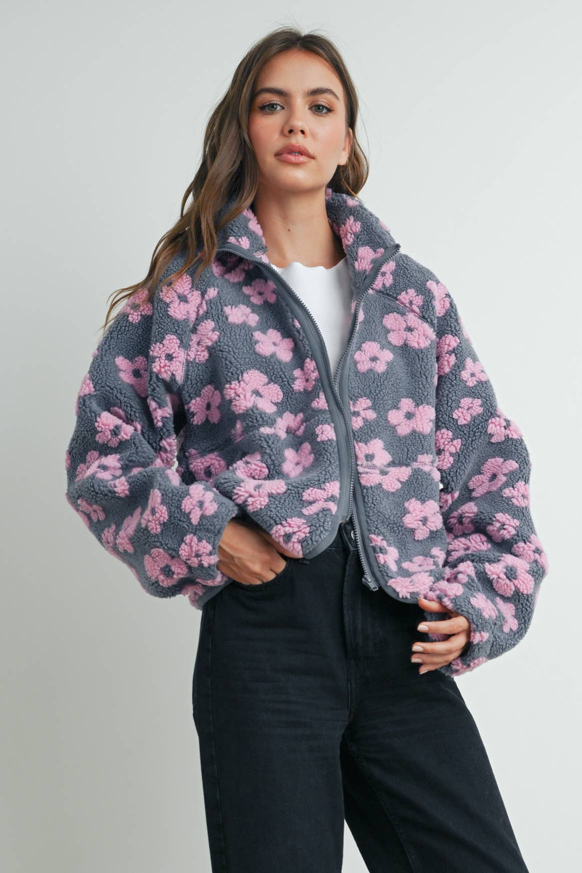 Daisy Fleece Sherpa Jacket
