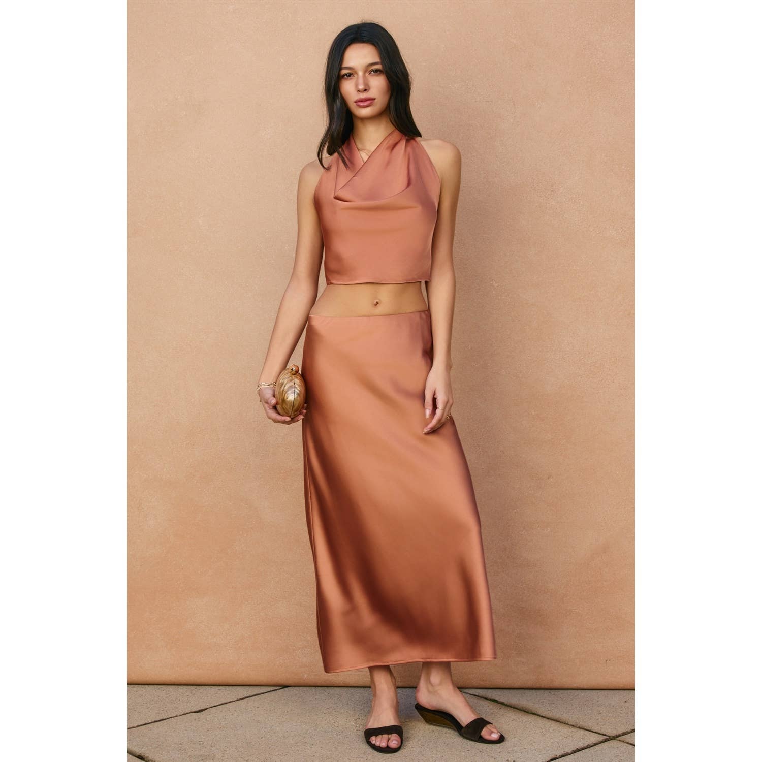 Satin Maxi Skirt