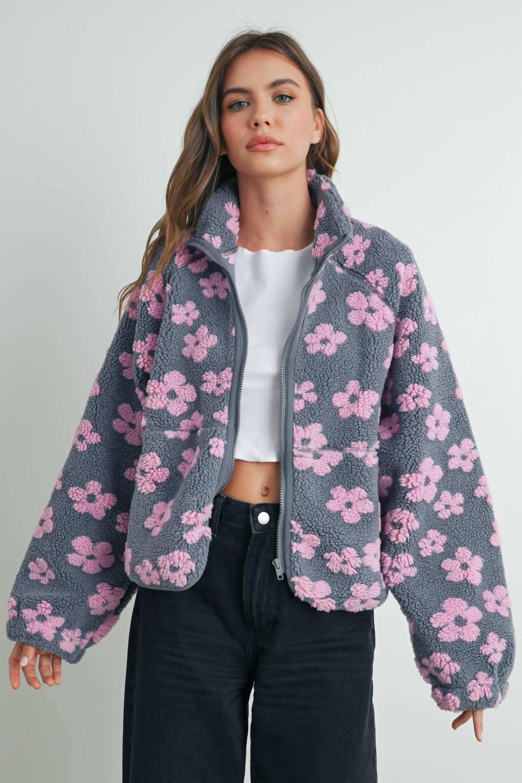 Daisy Fleece Sherpa Jacket