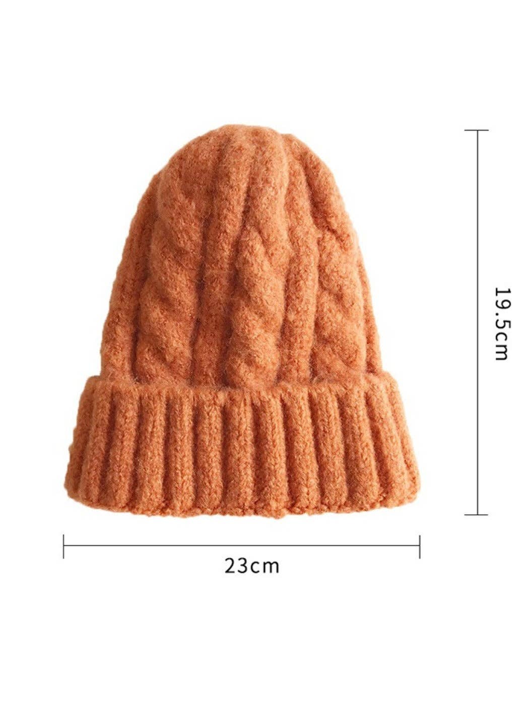 Classic Cable Knitted Beanie unisex