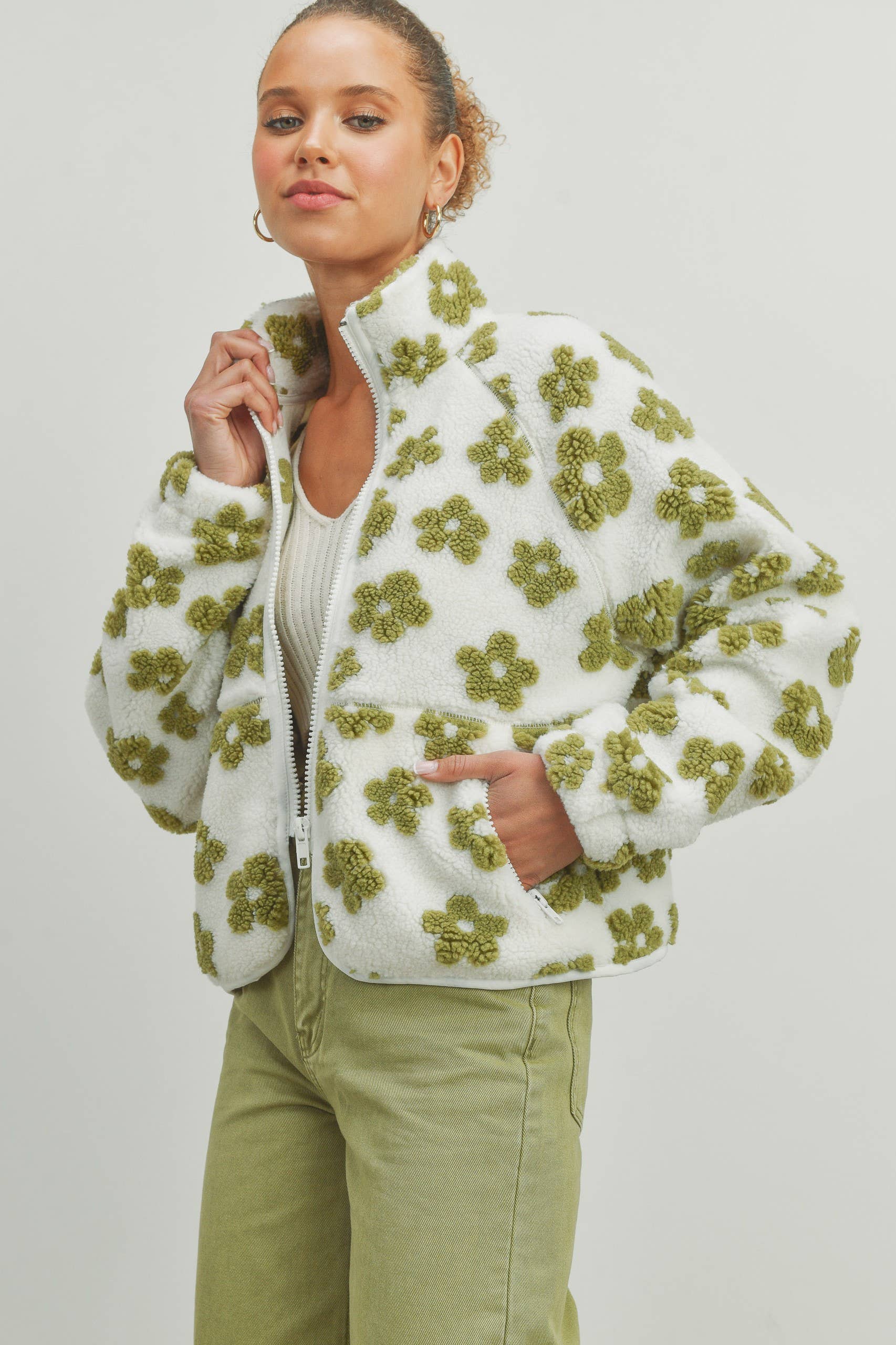 Daisy Fleece Sherpa Jacket