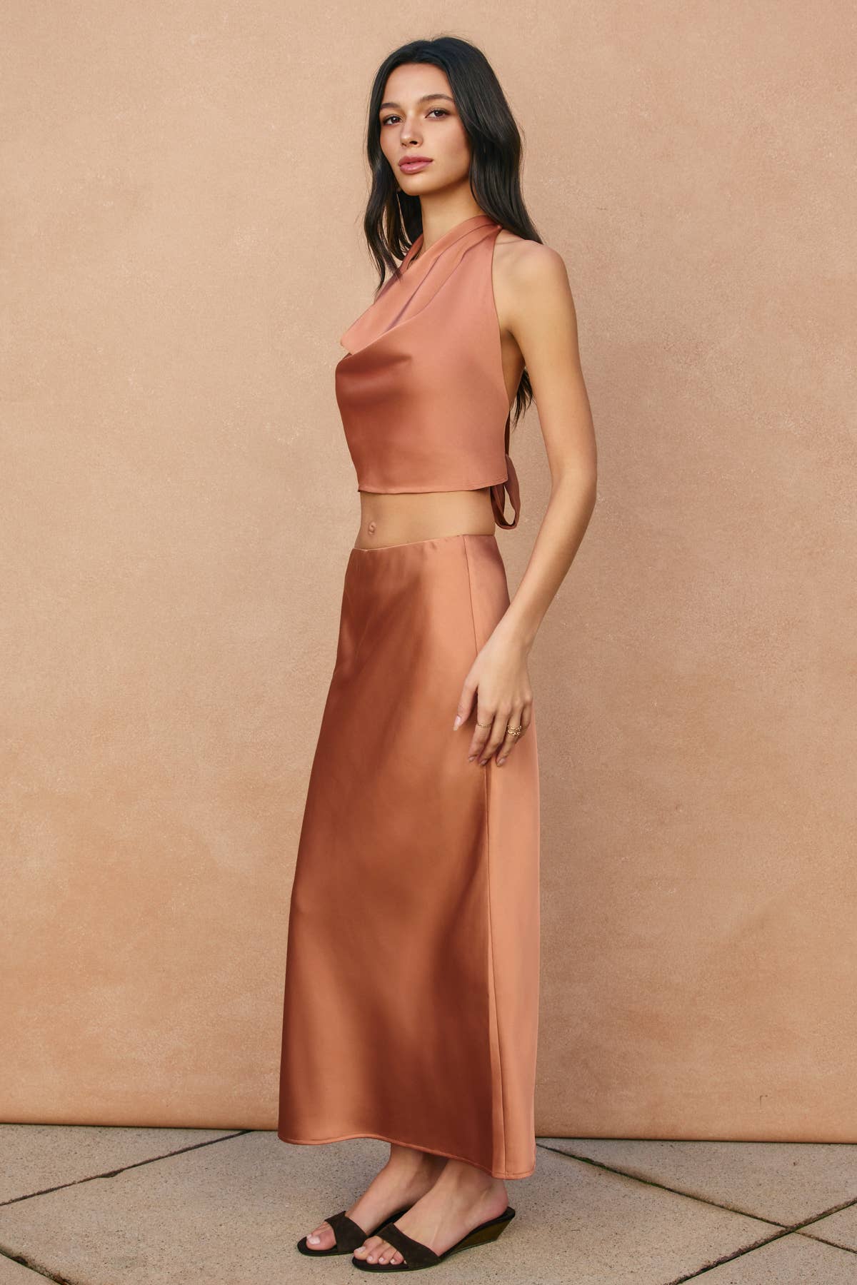 Satin Maxi Skirt