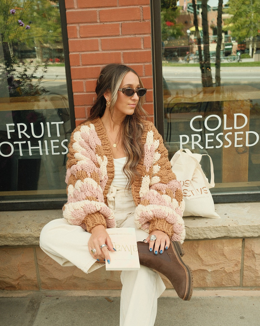 Chunky Knit Cardigan Cropped