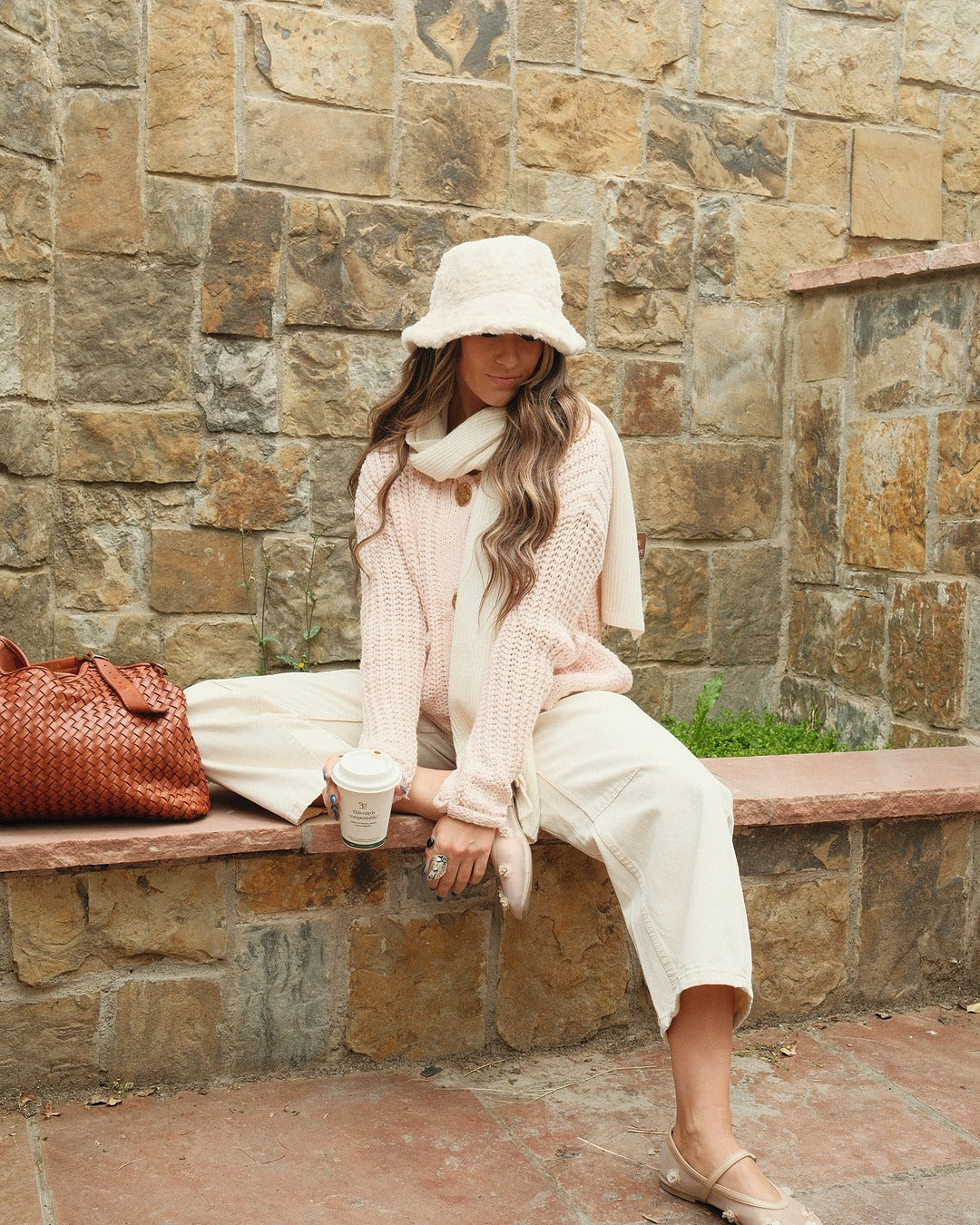 BARREL DENIM PANTS WITH EYELET WAIST