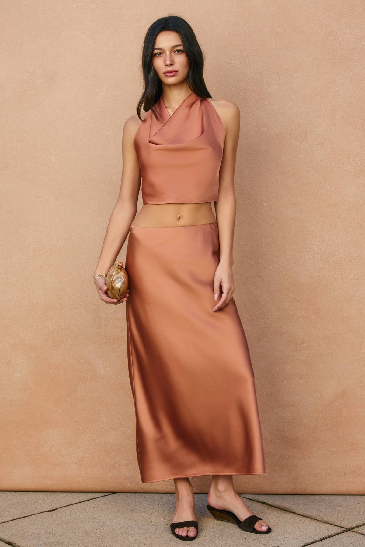 Satin Maxi Skirt