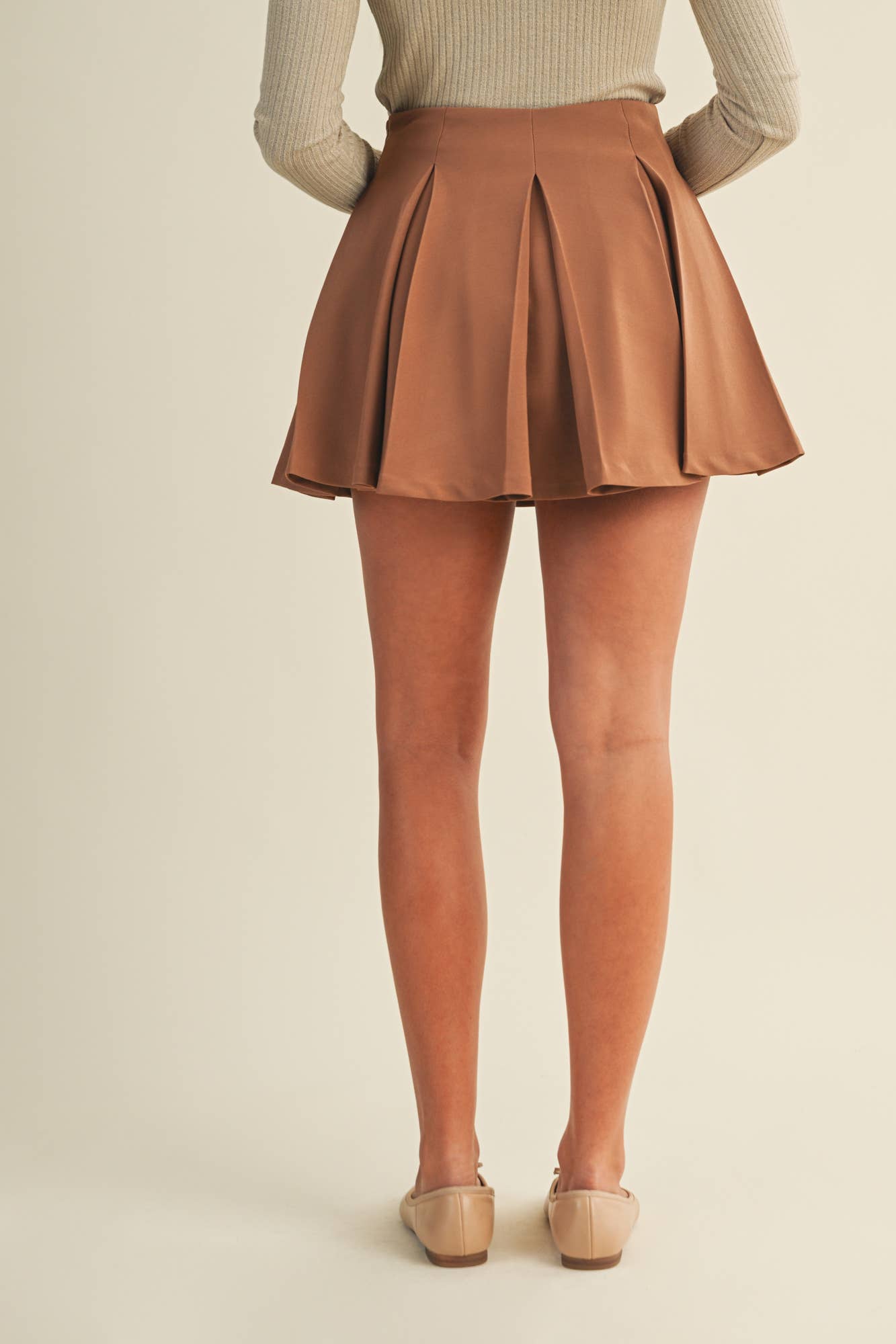 PLEATED MINI SKIRT